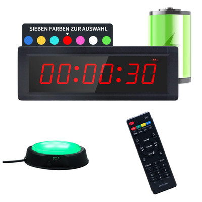 Intervall Timer Countdown Stoppuhr Fernbedienung 4-30 cm 7 Farben HIIT