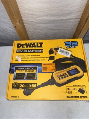DEWALT Portable EV Charger 120-240V Level 2 Charger up to 32 Amps