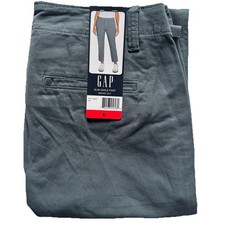 GAP Women  s Slim Ankle Pant Stretch Cotton Twill Blue US 8 NWT