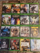 Lot 16 Xbox One Game Doom Star Wars Plants Vs Zombies Borderlands Need For Speed