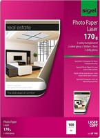 Sigel Foto Papier Din A4 170 G/Qm 2 Seitig Glossy Hochweiß 100 Blatt