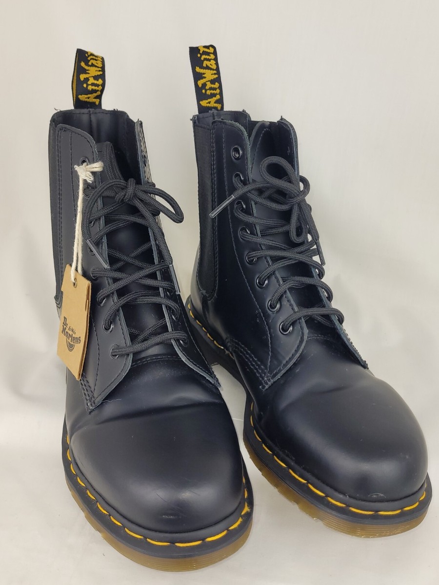 Dr. Martens 1460 Harper Leather Lace up Boots Mens 10/Womens 11 1460 Harper Smooth Leather Lace Up Boots in Black | Dr. Martens main image 3