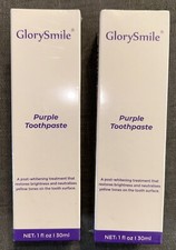 Glory Smile Purple Tooth Paste-2 Tubes Post-Whitening Treatment Paste NEW SEALED