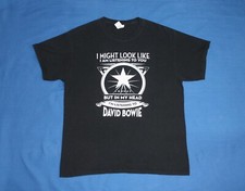 David Bowie Shirt Blackstar Glam Rock Men's Large