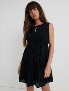 black peasant dress