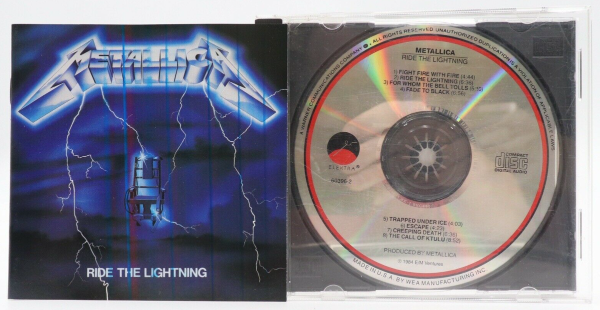 Misprint - Metallica - Ride The Lightning- Elektra | eBay
