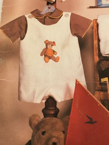 Little Boys in Cross Stitch Pattern Book Sports Themes Bear Baseball Basketball - Picture 3 of 11