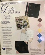 CREATIVE MEMORIES SCRAPBOOK DUSKY PAPER PACK 12 10 X 12 NIP