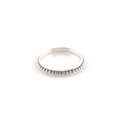 Sterling Silver Textured Band Ring - Free Gift Packaging