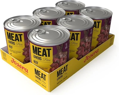 JOSERA Meat Lovers Pure Beef 6x800g | Hohem Fleischanteil Nassfutter (Rind)