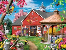 MasterPieces Memory Lane - Goldfinch Farms 300 Piece Jigsaw Puzzle By Alan Gian