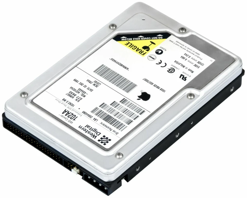 Hard Drive Western Digital Caviar 10.3GB 5400RPM 2MB ATA IDE WD102AA 3.5" Inch - Image 3 of 3