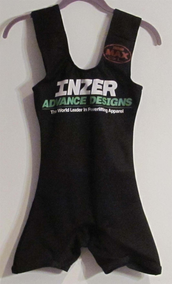 Inzer MaxDL Deadlift Suit Size 25 Black with Green Trim (NEW Inzer MaxDL Deadlift Suit Size 25 Black with Green Trim (NEW