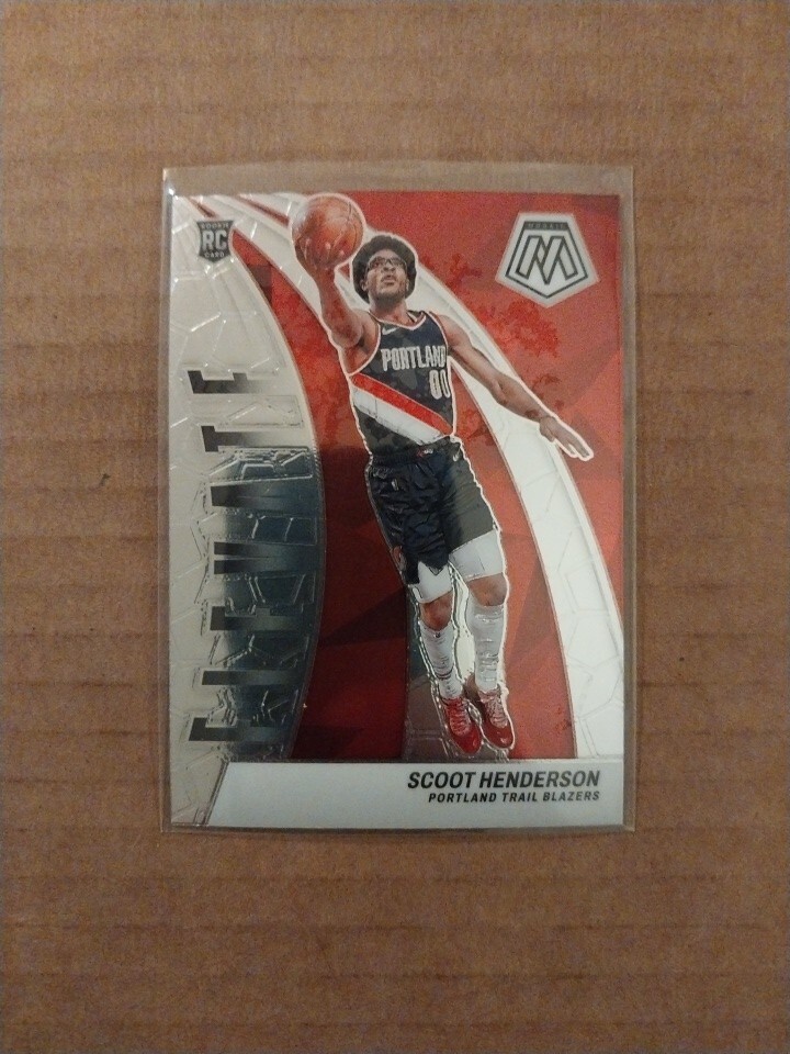 2023-24 Panini  Portland Trail Blazers #9 Scoot Henderson Mosaic RC Elevate