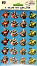 96pc Avengers Assemble Stickers Iron Man Captain America Thor  Hulk Marvel NIP