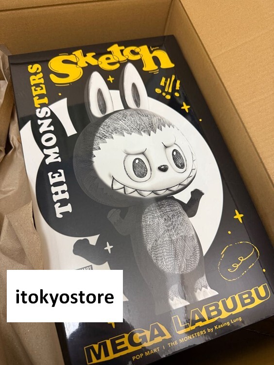 POPMART MEGALABUBU400% THE MONSTERS スケッチ POP MART THE MONSTERS MEGA LABUBU 400% Sketch popmart Action
