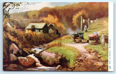 POSTCARD Raphael Tuck Washday 6152 Isle of Arran Oilette Cubley Scotland Buteshi