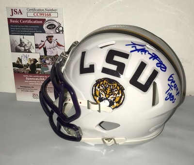 lsu autographed football