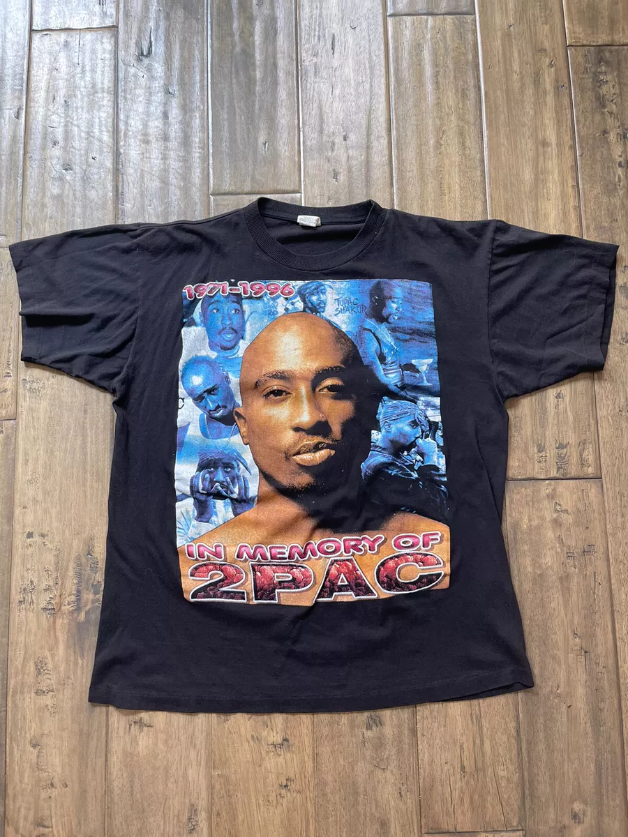 Vergoeding Hong Kong zanger Vintage 2PAC T-Shirt “IN MEMORY OF 2PAC” Size XLarge Bootleg Thug Life |  eBay