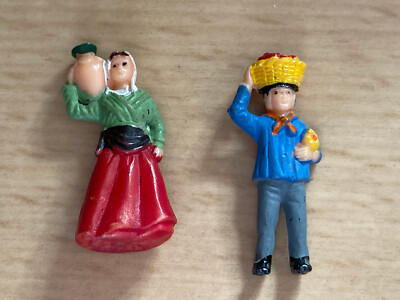 Altfigur - Berufe 77/78   Mann mit Korb und Frau mit Krug