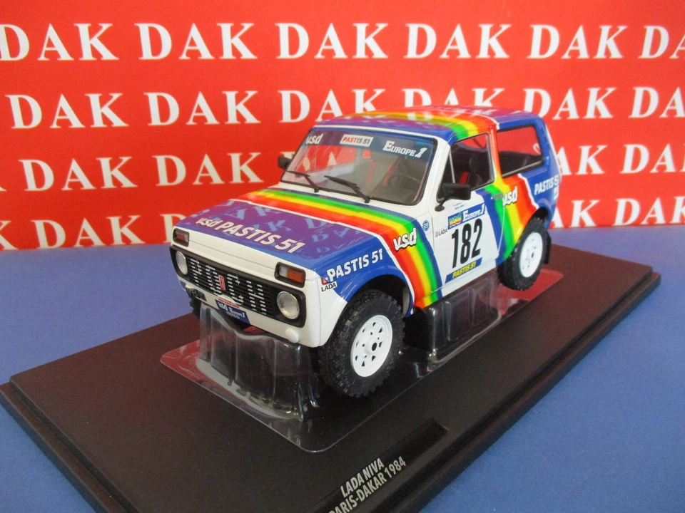 Die cast 1/18 Modellino Auto Lada Niva Rally Paris Dakar 1984 J-P. Jabouille - Immagine 2 di 4
