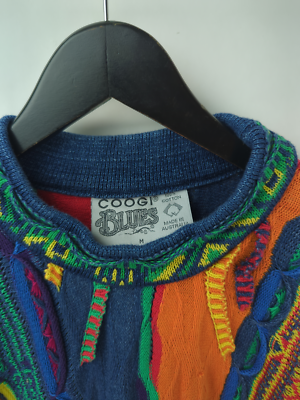 AUTHENTIC COOGI BLUES Men's Sz M 1990s Cotton Knit Sweater