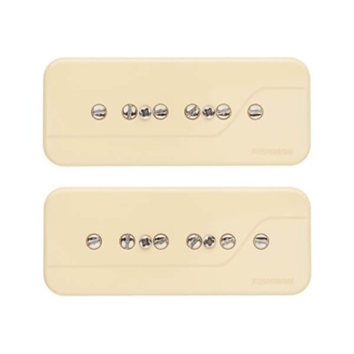 Fishman Fluence Greg Koch Signature Gristle-Tone P90 Guitar Pickup Set, Cream