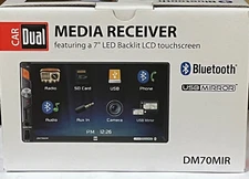 Dual DM70MIR 2-DIN USB Mirroring Mechless Digital Media 7" Touchscreen Reciever