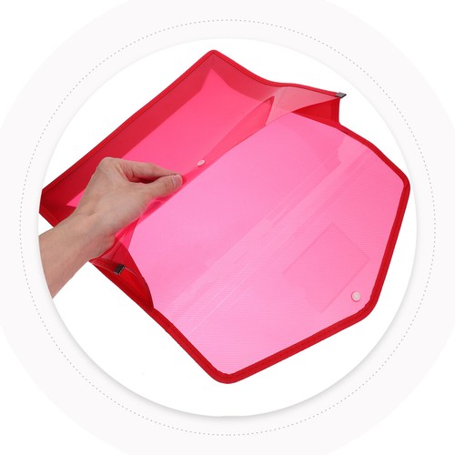 5 Piezas Porta Archivos Suministros de Papelería Carpetas Documentos Organizadores Oficina Transparente - Imagen 3 de 12