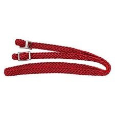 Tough 1 JT International Mini Poly Contest Reins 3/4inx5ft Red/Black