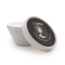 J. L. James Premium Shave Soap In Ceramic Bowl - Cedar Sage And Pepper Scent