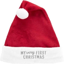 Carter's Baby MY VERY FIRST CHRISTMAS Santa Hat 12-24 months Unisex NEW WITH TAG