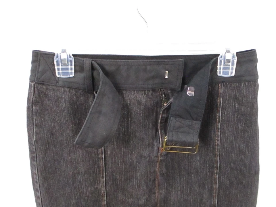 1972 Faded Glory женская юбка 6 серый винтажный специальный выпуск подпоясанный джинсовой ткани длиной - Изображение 2 из 4