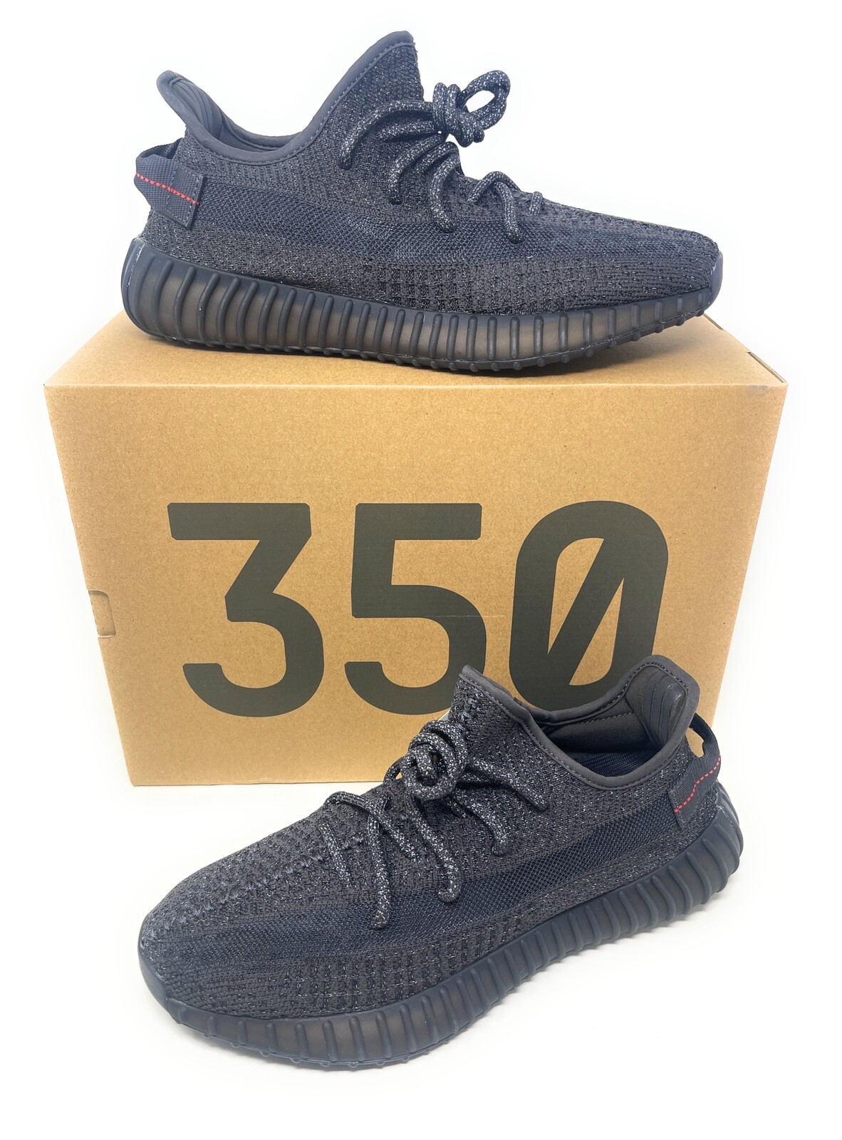 yeezy 300 black reflective