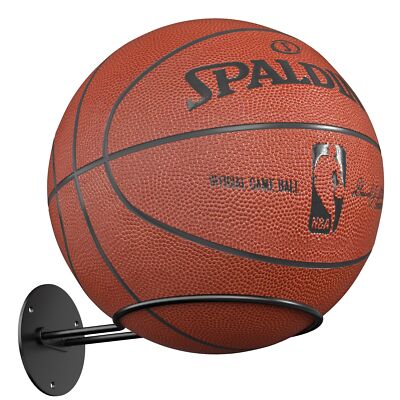 Wall Mounted Basketball Holder Soccer Display Rack Metal Ball Storage Rack Stand