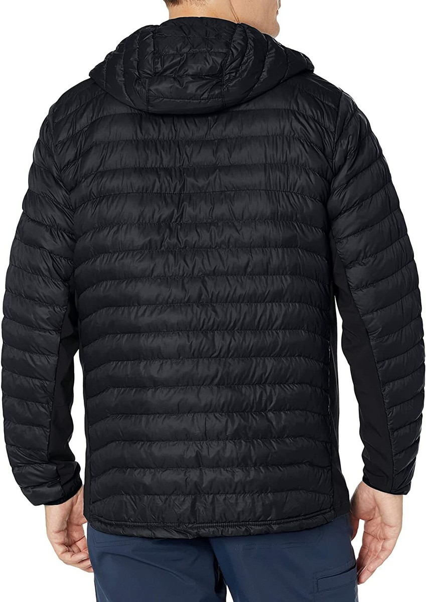 Columbia Men's Tall Powder Pass Hooded Jacket 2X ES0026-011 BLACK