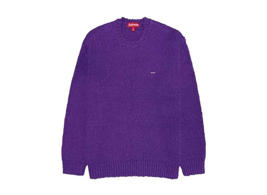 Pull violet petite boîte boucle suprême