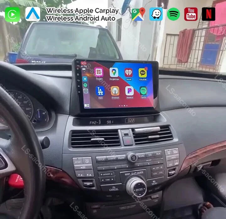 10" For Honda Accord Radio 8 Upgrade 2008-2013 Carplay er Android Ready +Camera Foto 4 de 4