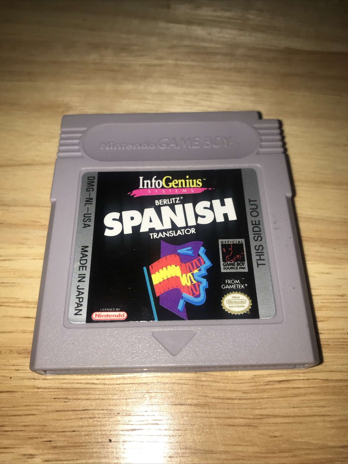 InfoGenius Productivity Pak: Berlitz Spanish Translator ( Game Boy) Game Only
