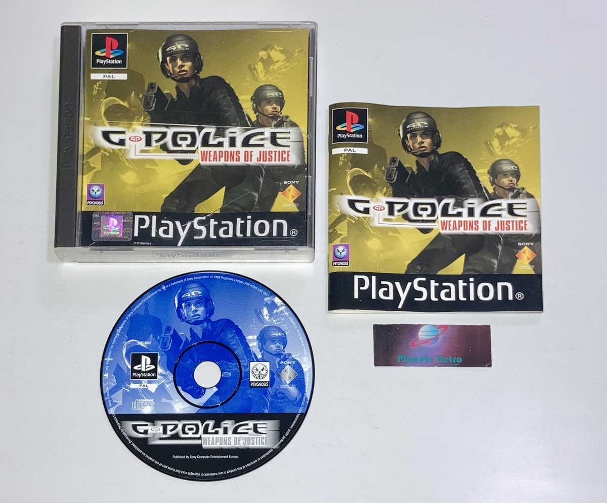 G POLICE WEAPONS of Justice PS1 - UK PAL EN MUY BUENA CONDICIÓN CIB - Embalaje de alta calidad EUR 34,69 - ES