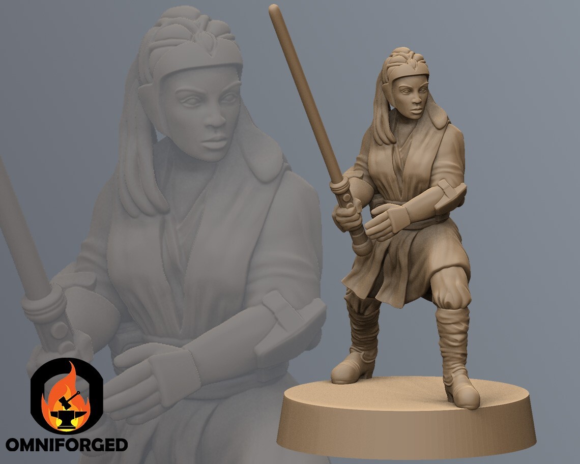 Star Wars Legion Jedi Master Adi Gallia Miniature 3D Printed Resin