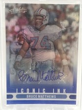 Bruce Matthews 2022 Absolute Iconic Ink Auto 24/25