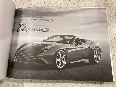 2015 FERRARI CALIFORNIA T OWNERS MANUAL REFERENCE GUIDE CLEAN SERV 