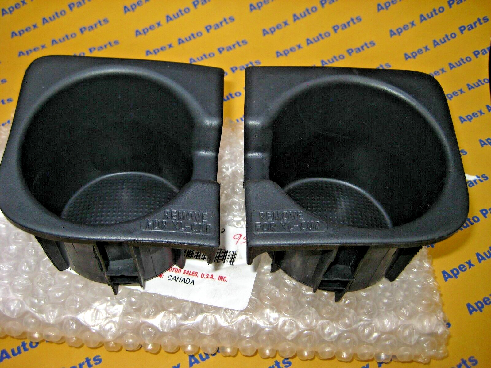 Toyota Tacoma Center Console Right and Left Cup Holder Rubber Inserts OEM Set 2