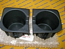 Toyota Tacoma Center Console Right and Left Cup Holder Rubber Inserts OEM Set 2