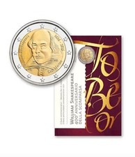 ST&Uuml;CK 2 EURO SAINT MARIN 2016, SHAKESPEARE, UNC