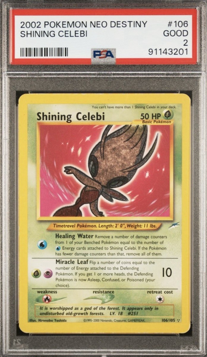 Shining Celebi 106/105 Neo Destiny Holo for sale online | eBay