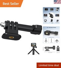 VRIG Tripod Mount Adapter 1/4" Screw for Go pro Hero 13/12/11/10/9/8/7/6,DJI ...