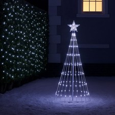Image of LED Outdoor Christmas Tree Light Cascading Star Tree with remote