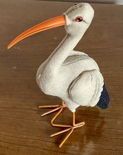 NICE Steiff Adebar Stork 1961 Felt Metal Legs 17cm 7in ID Button  Flag Vintage